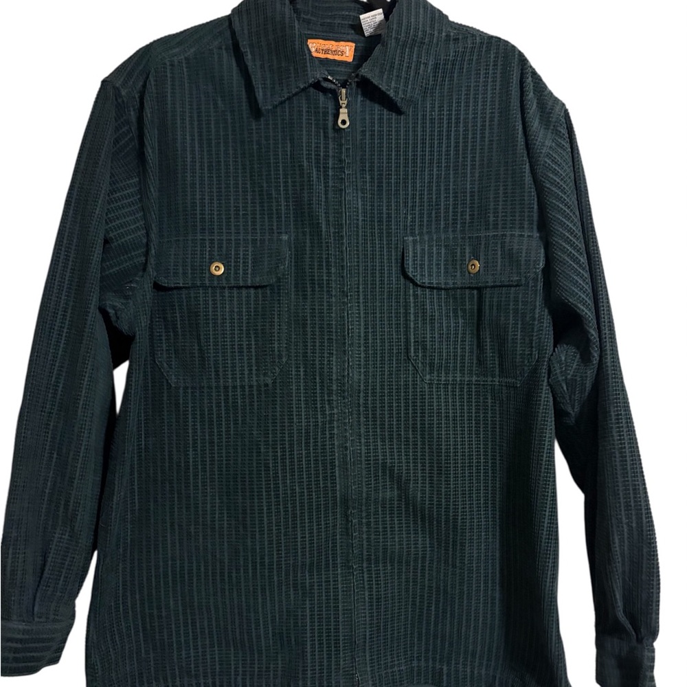 Vintage Bugle Boy Authentic 100% Cotton Zip-Up Work Jacket Emerald Green - M